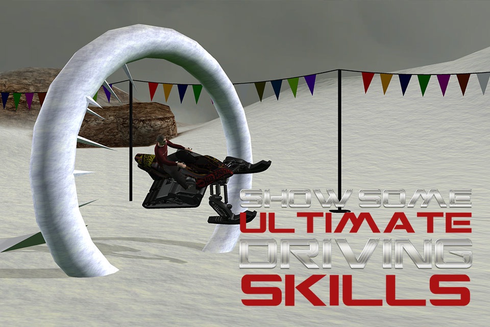 Snowmobile Driver – Extreme snow bike riding & racing simulator game screenshot 2