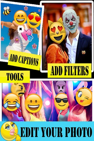 Crazy Emoji Image Maker : photo editor, funny face creator with cool new emoticon stickers screenshot 3