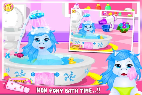 little Baby Pony Care - Kids Games screenshot 4