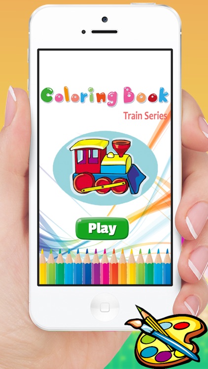 Train Coloring Book - Cute Drawing for Kids Free Games