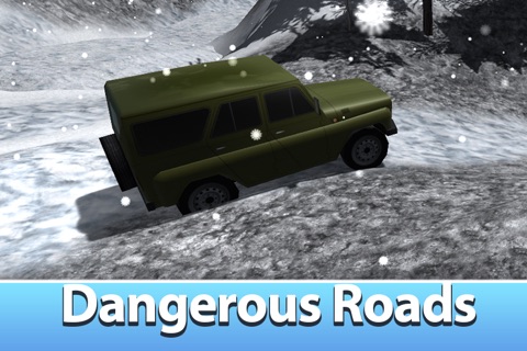 Winter Offroad UAZ Simulator 3D Full - Drive the Russian truck! screenshot 2