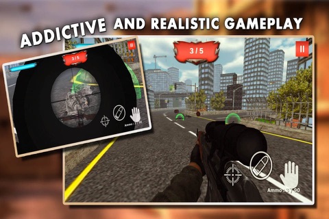 Crime City Sniper - Gun down the mafia from the city and save your family screenshot 3