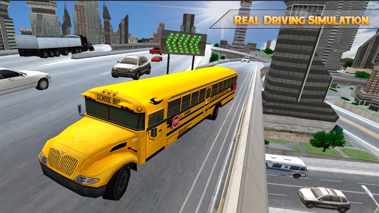 3D New York City School Bus Driver Simulator: City Bus High School Driver Pro