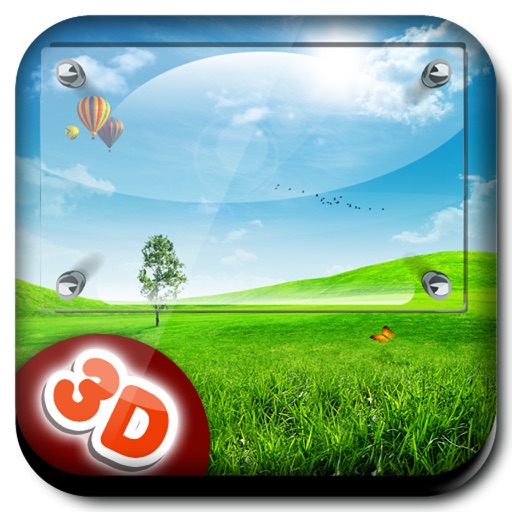 3D Green Hills Photo Frames icon
