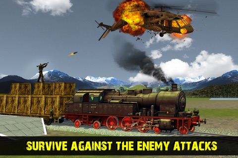 Mountain Train Sniper - Army Shooting Challenge against Terrorist Attack screenshot 4