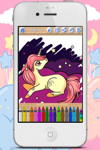 Unicorns – Pony Coloring Book screenshot 4
