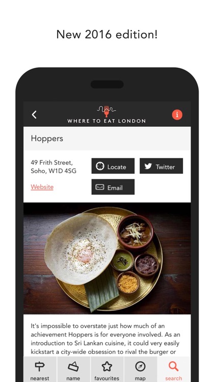Where to Eat London 2016