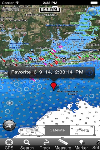 Marine: Florida to Mexico - GPS Map Navigator screenshot 2