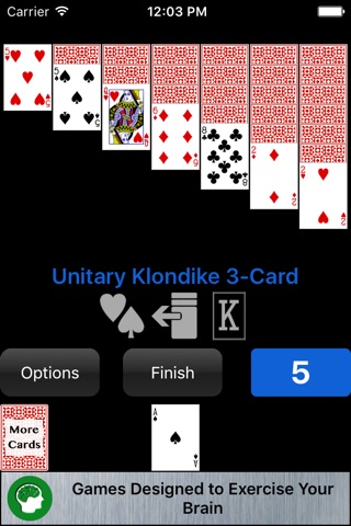 Unitary Klondike Solitaire screenshot 2