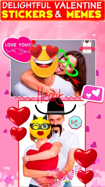 Vamoji Photo - Exclusive Valentine Picture With Emoji Stickers editor screenshot-3