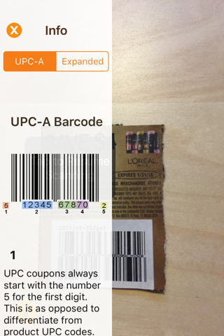 Coupon Barcode Decoder screenshot 3