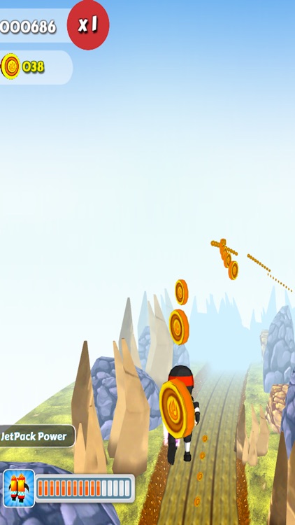 Clumsy Kid Ninja Runner : Sky Surfer Real Challenge Game