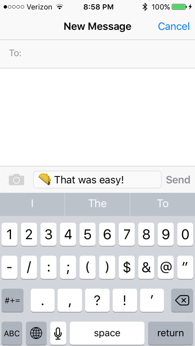 Quick Emoji - Search Select Share Screenshot on iOS