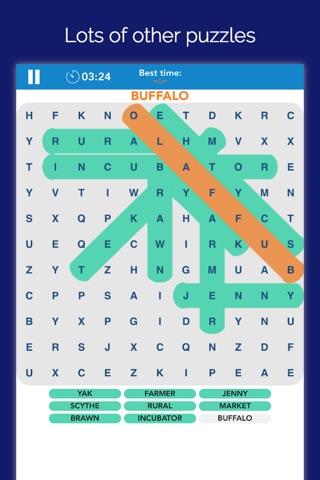 Word Search unlimited free: the amazing, funbrain and hard games screenshot 4