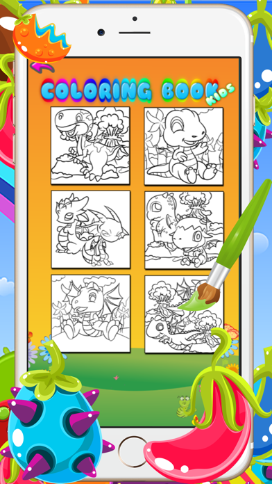 グッドドラゴンゲーム絵画デッサン 子供のための本を着色 Iphoneアプリ Applion
