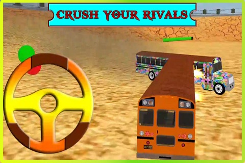 School Bus Crash Demolition : Derby Racing Bus Chase Simulator screenshot 4