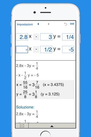 Systems of equations solver screenshot 2