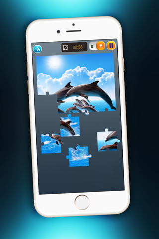 Dolphin Jigsaw Fun - Play Magic Puzzle Game For Kids And Solve Beautiful Sea Animal Picture.s screenshot 4