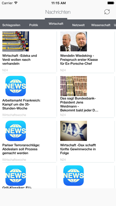How to cancel & delete Nachrichten Feeds: Schlagzeilen, Politik, Wirtschaft, Netzwelt, Wissenschaft, Unterhaltung, Gesundheit & Sport from iphone & ipad 1