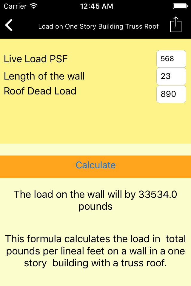 Carpentry Formulator screenshot 3