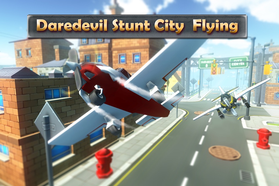 Daredevil City Stunt Flying-flight simulator screenshot 4