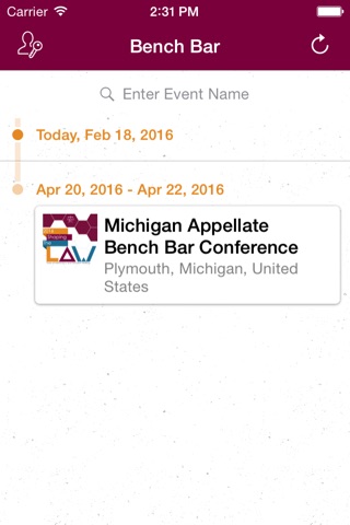 Michigan Appellate Bench Bar Conference screenshot 2