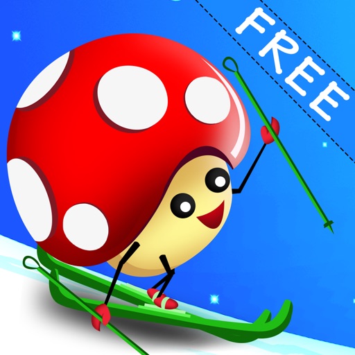 Mushroom Fun Ski Race - Free Icon