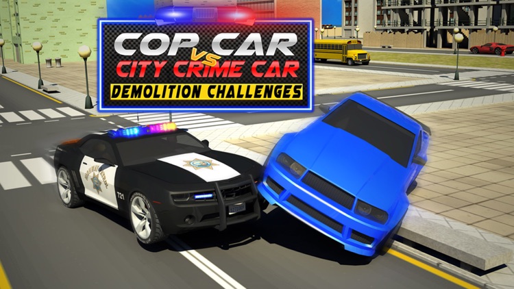 Cop Car Vs City Crime Car Demolition Challenges