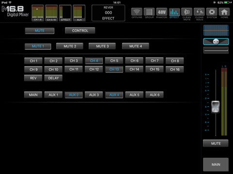 M16.8 Digital Mixer screenshot 4