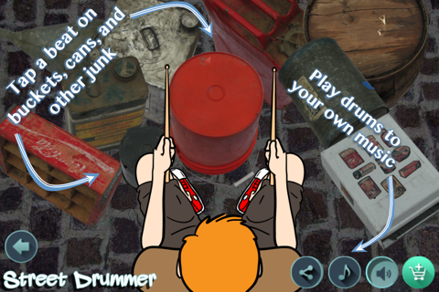 Street Drummer - the bucket drum pad beatmaker for drumming with junk drums screenshot 4