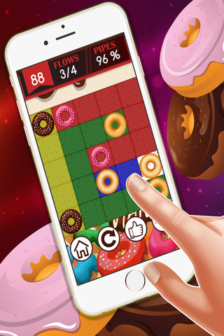 Doughnut Pair hd lite free : - The easy connect game for boys and girls screenshot 4