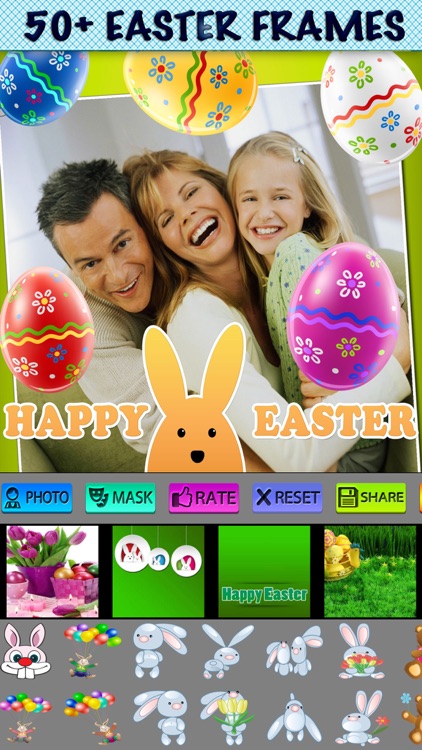 Happy Easter Picture Frames and Stickers