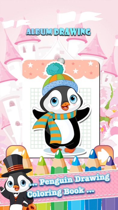 How to cancel & delete Penguin Drawing Coloring Book - Cute Caricature Art Ideas pages for kids from iphone & ipad 2