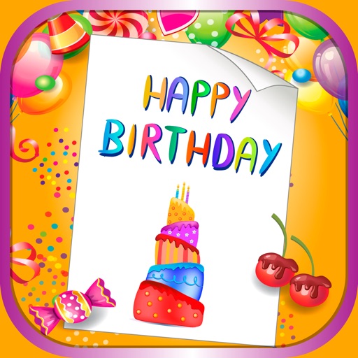 Happy Birthday Cards Free – Send Best Wishes and Cute Message.s With Custom Card Make.r icon