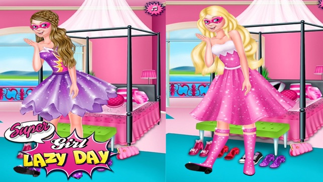 Super Girl Lazy Day Dress Up And Makeup Games(圖4)-速報App