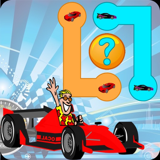 Match the Fast Race Car - Awesome Fun Puzzle Pair Up for Little Kids Icon