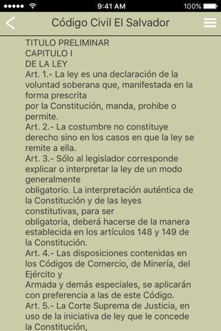 Código Civil El Salvador screenshot 3