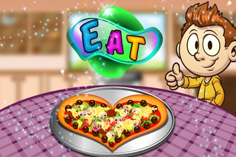 Fresh Heart Pizza – Bake food in this bakery cooking game for kids screenshot 3