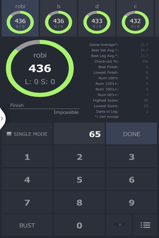 Darts Scoreboard Pro Znappy screenshot 3