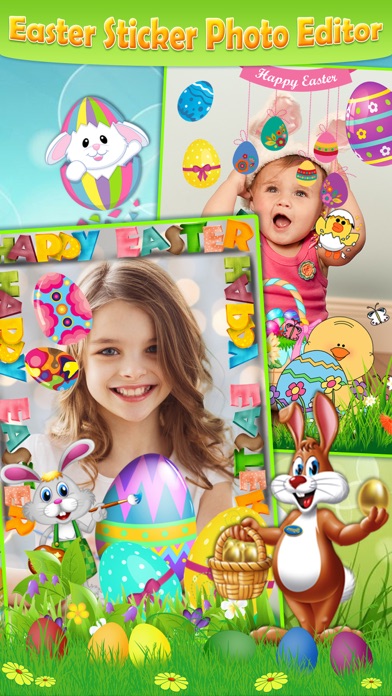 How to cancel & delete Easter Photo Sticker.s Editor - Bunny, Egg & Warm Greeting for Holiday Picture Card from iphone & ipad 1