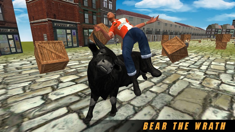 Angry Bull Fighter Simulator: Real 3D crazy bull riding simulation game