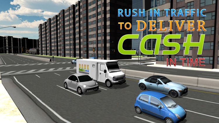 Bank Cash Van Simulator - Transport dollars in money truck simulation game