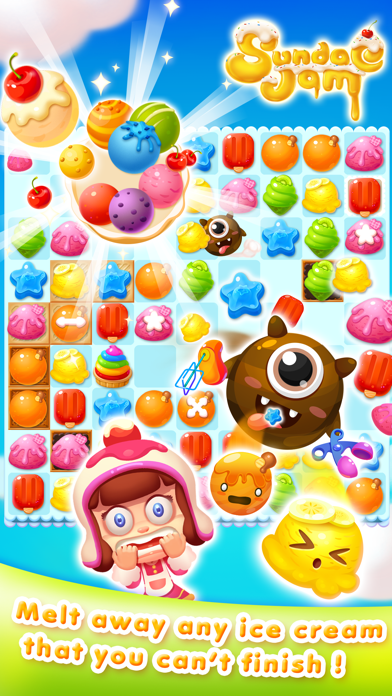 How to cancel & delete Icecream Sundae Jam - FREE Match 3 Puzzle & Arcade Game from iphone & ipad 4