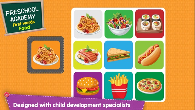 First Words Food - English : Preschool Academy educational g(圖3)-速報App