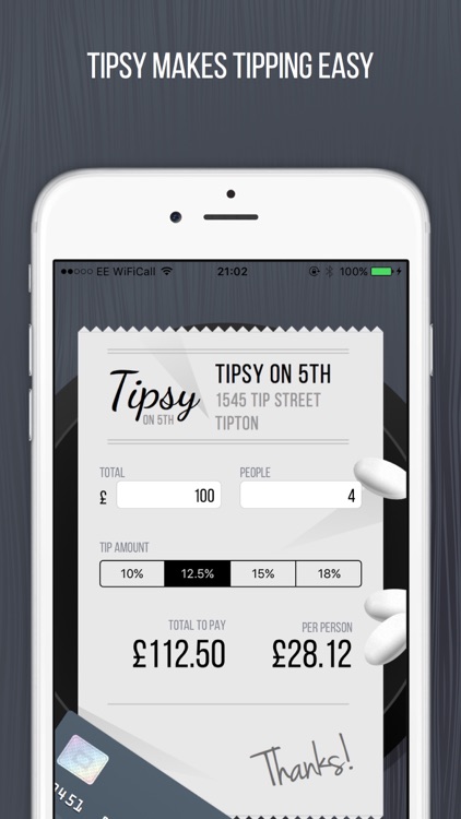 Tipsy on 5th | Tip Calculator