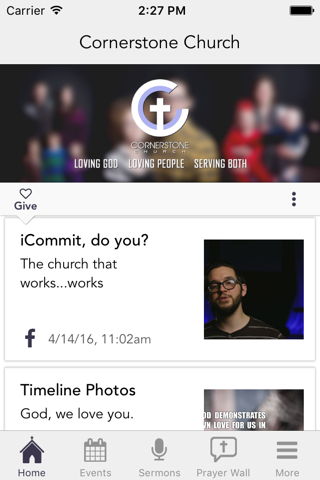 The Cornerstone Church App screenshot 2