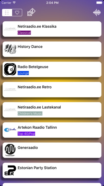 Radio Estonia FM (Estonia Radios, Radio Eesti) - Include Star FM Eesti, Raadio Elmar , Raadio Kuku , Power Hit Radio