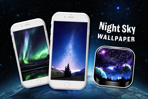 Night Sky Wallpaper – Cool HD Moon & Star.s Background For Home or Lock Screen screenshot 3