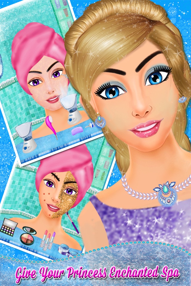 Ice Princess Makeover Salon: Ice Frozen Princess Spa, Makeup & Dress Up Makeover - Girls games for girls screenshot 4