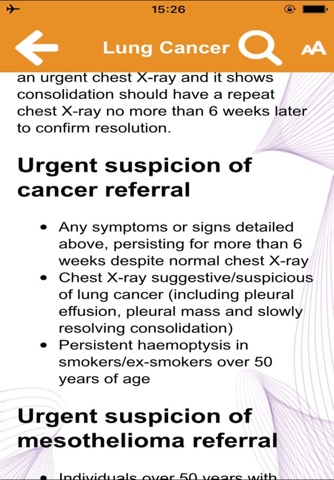 Cancer Referral Guidelines screenshot 3